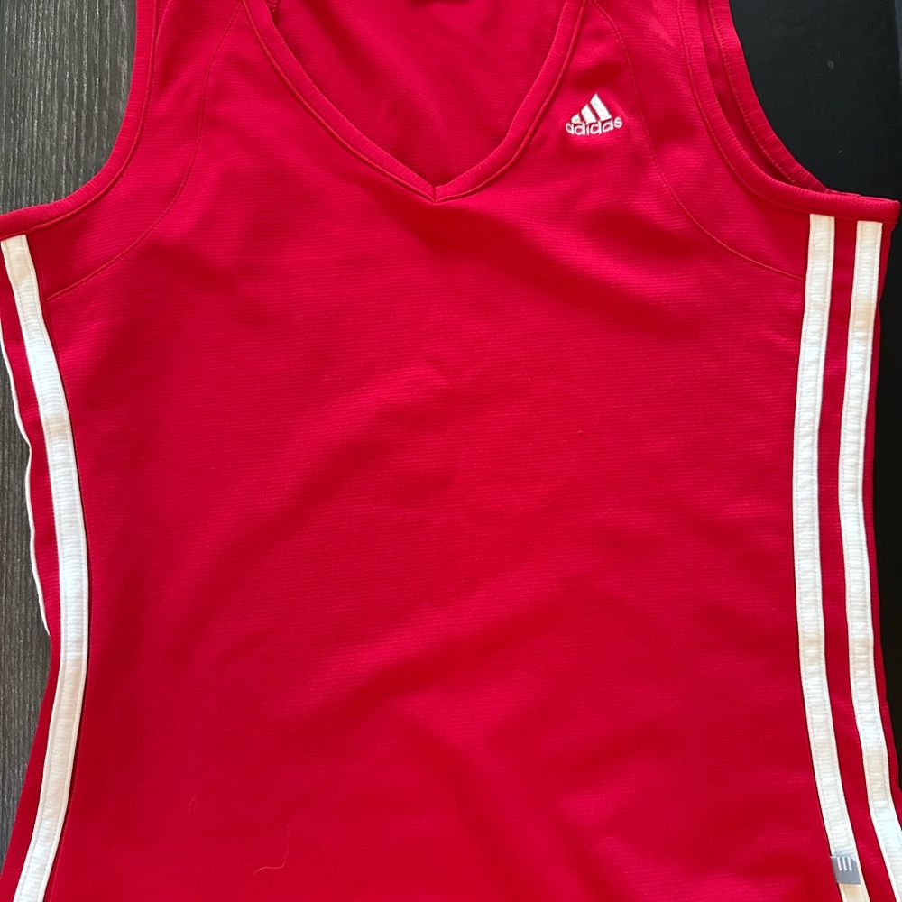 Adidas Vibrant Red Athletic Tank